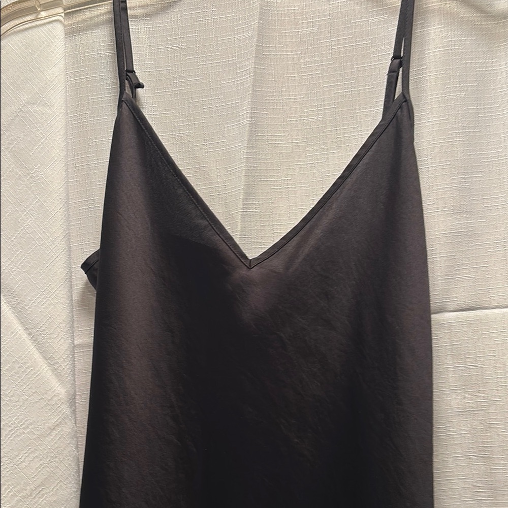 Beautiful Wilfred Charcoal Satin Dress - size XS